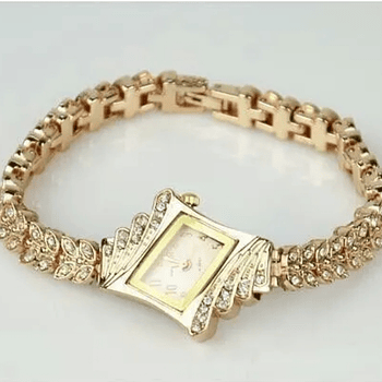 Great Fashion Bracelet Wrist Watch for Woman Ladies Silver Rose