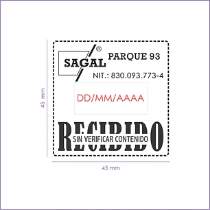 SELLO FECHADOR CON PLACA H-6105