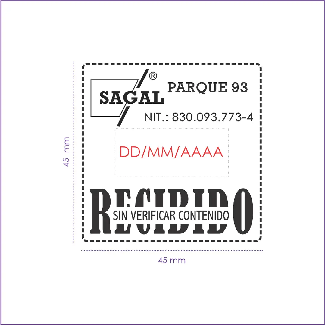 SELLO FECHADOR CON PLACA H-6105 2