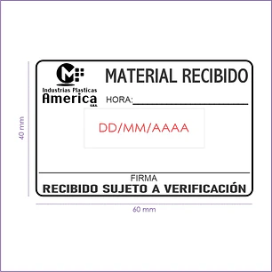 SELLO FECHADOR CON PLACA H-6107