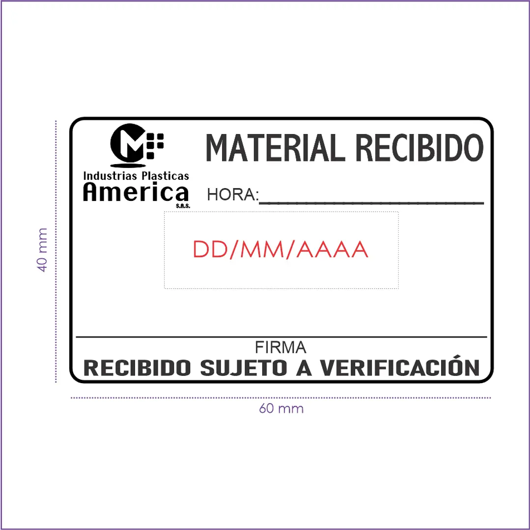 SELLO FECHADOR CON PLACA H-6107 2