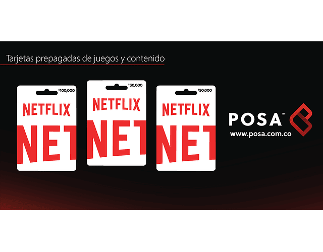 Pin Virtual Tarjeta Netflix De $20.000cop  Region COLOMBIA