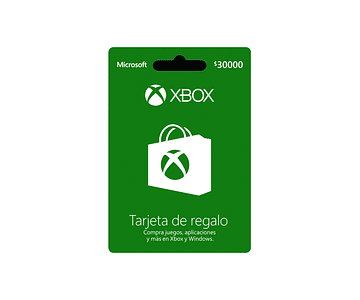 Pin Virtual Posa Xbox Live $30.000 / Tarjeta De Regalo Xbox ( REGION COLOMBIA )