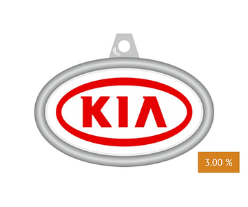 LLAVERO 3D AUTO 1 CARA MARCA KIA CAR07