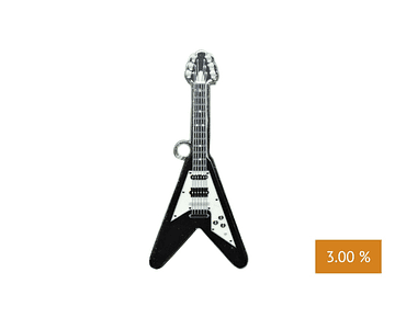 LLAVERO 3D GUITARRA ELECTRICA FLYING V GUI02