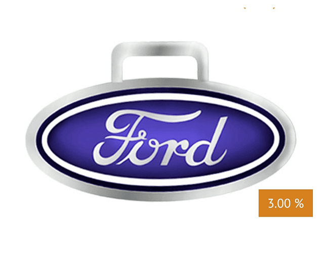 LLAVERO AUTO CUERO MARCA FORD (CUE01)