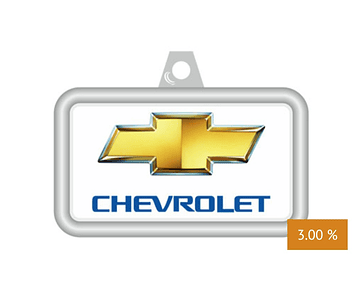 LLAVERO 3D AUTO 1 CARA MARCA CHEVROLET CAR02