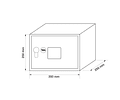 Caja Fuerte De Seguridad Mediana Yale 34x24x20 