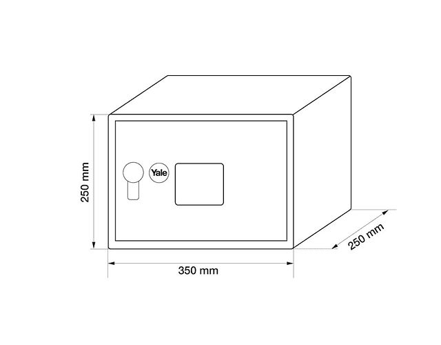 Caja Fuerte De Seguridad Mediana Yale 34x24x20 