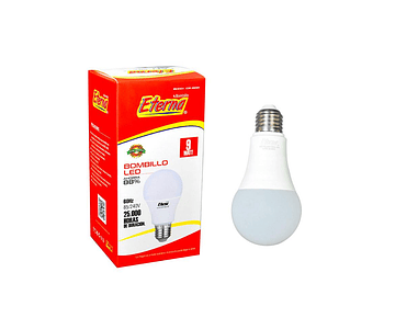 Bombillo Led Ahorrador 9w / Eterna / Luz Blanca E27