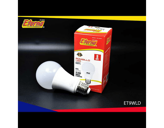 Bombillo Led Ahorrador 9w / Eterna / Luz Blanca E27