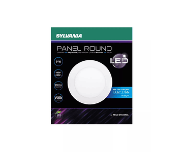 Panel Led Redondo Incrustar / Sylvania 9w 5 PuLG / Luz Blanca