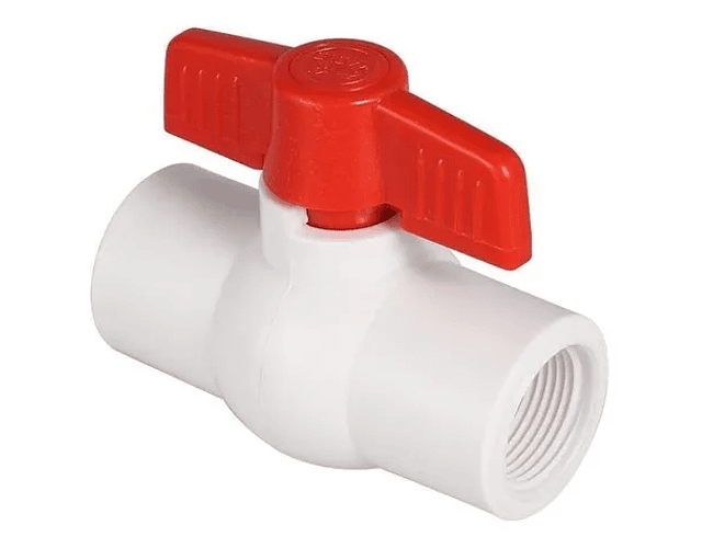 Llave De Paso Rosca Pvc 1/2'' / Valvula Bola Roscada 1/2 Pulgada