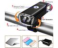 Linterna  Led Delantera Frontal Para Bicicletas Machfally / Usb 180 Lumens