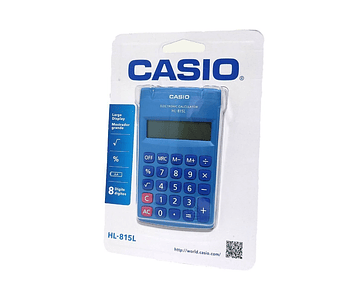 Calculadora 8 Digitos Casio Hl-815l-bk De Bolsillo / Pequeña