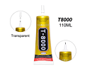 Silicona Pegamento T-8000 110 Ml Transparente / Pantalla Lcd / Reparacion Celulares
