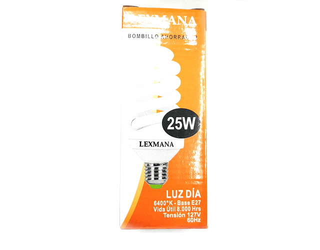 Bombillo Ahorrador Lexmana Fluorescente 25w 120v Unidad*