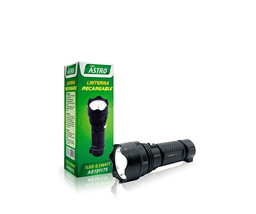 Linterna Led Recargable Marca Astro Pequeña 1 Led 0,5w 10h