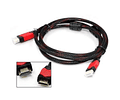 Cable Hdmi 5 Metros Doble Filtro Reforzado Mallado Punta Dorada