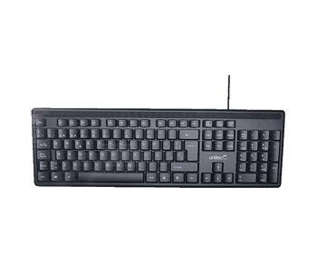 Teclado Alambrico Fw-821 Unitec Usb Windows Y Mac Negro