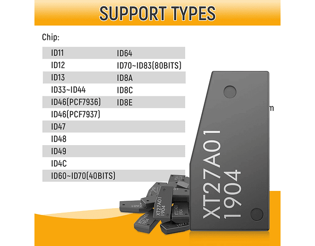 Transponder Xhorse Super Chip XT27A VVDI Programación Autos