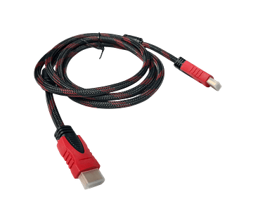 Cable Hdmi 1.8 Metros Doble Reforzado Mallado Punta Dorada