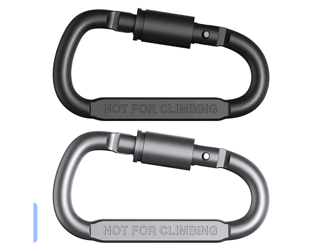 Llavero Alpinista Senderismo Grande Color Gris / X12unidades