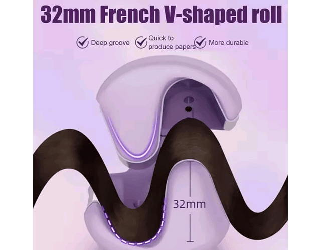 Rizador De Cabello Profesional Pinza Eléctrico Cable 32mm 