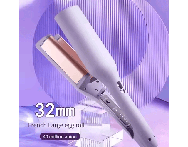 Rizador De Cabello Profesional Pinza Eléctrico Cable 32mm 