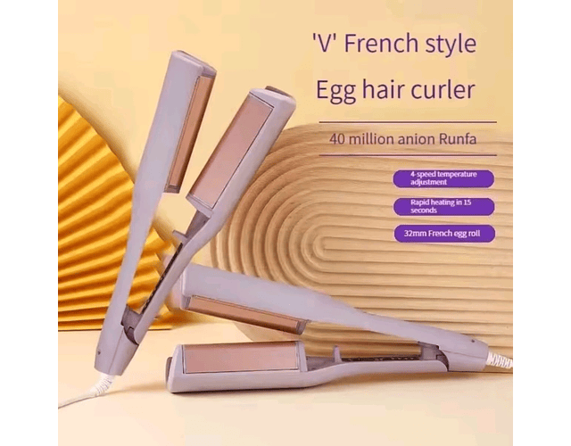 Rizador De Cabello Profesional Pinza Eléctrico Cable 32mm 