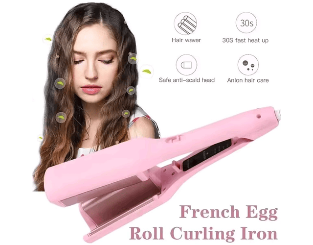 Rizador De Cabello Profesional Pinza Eléctrico Cable 32mm 