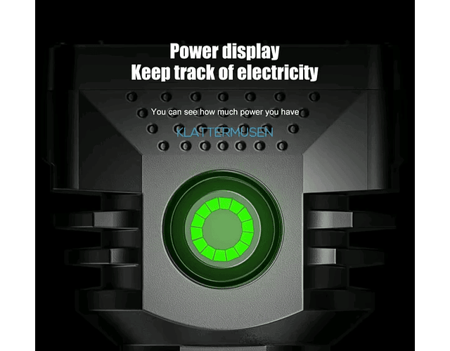 Linterna Recargable 6 Led Usb Camping Senderismo Alto Brillo