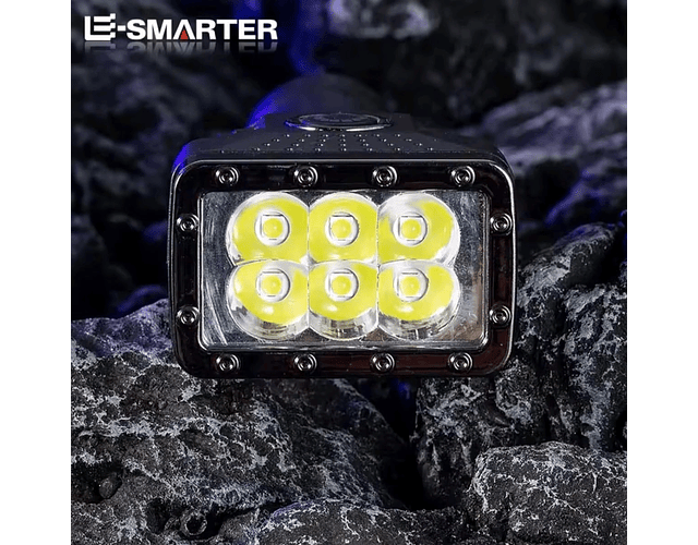 Linterna Recargable 6 Led Usb Camping Senderismo Alto Brillo
