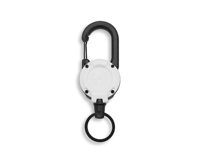 Llavero Retráctil Mosquetón Senderismo Multifuncional Sport 