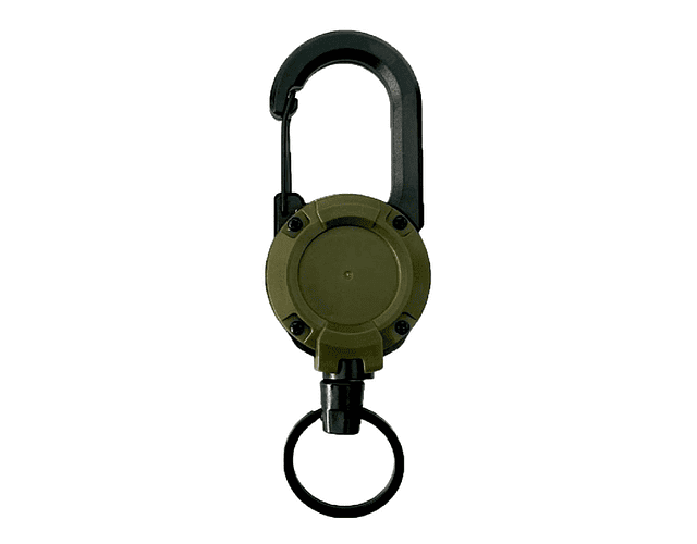 Llavero Retráctil Mosquetón Senderismo Multifuncional Sport 
