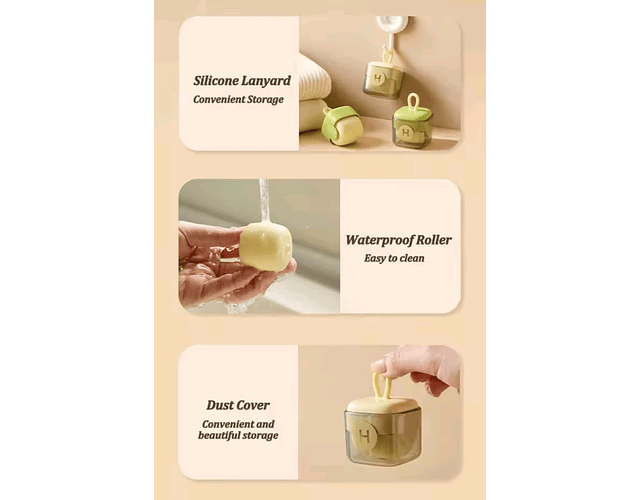 Quita Motas Removedor De Pelusas Lavable Mini Rodillo