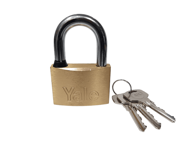 Candado Yale 110-60 / De Seguridad / Italiano / Dorado