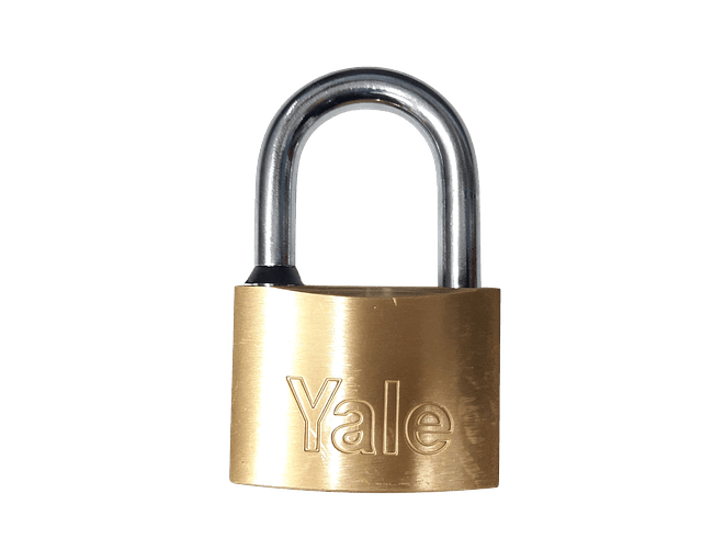Candado Yale 110-70 / De Seguridad / Italiano / Dorado