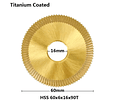 Disco De Corte Fresa Para Maquinas Duplicadoras De Llaves Chinas Titanio