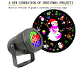 Proyector Navideño Luces Led Giratorio Decoraciones Interior