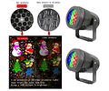 Proyector Navideño Luces Led Giratorio Decoraciones Interior