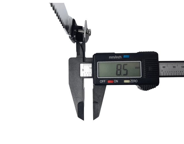 Chapa Cerradura Vitrina 120mm Base Ancha Niquelada Serrucho