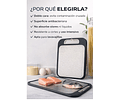 Tabla De Picar Cortar Profesional Doble Cara Acero Inoxidable