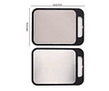 Tabla De Picar Cortar Profesional Doble Cara Acero Inoxidable