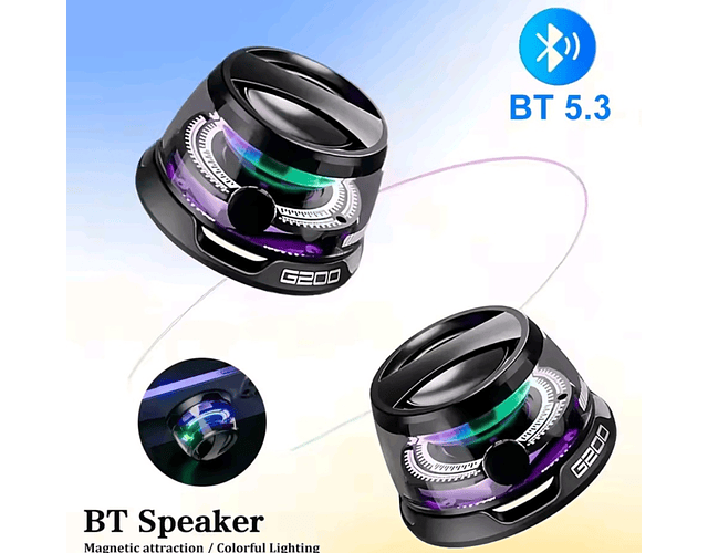 Parlante Altavoz Magnético Mini G200 Inalámbrico Bluetooth 