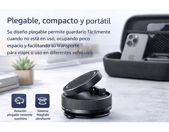 Soporte Celular Magnetico Giratorio 360 Magsafe Ultrafuerte 
