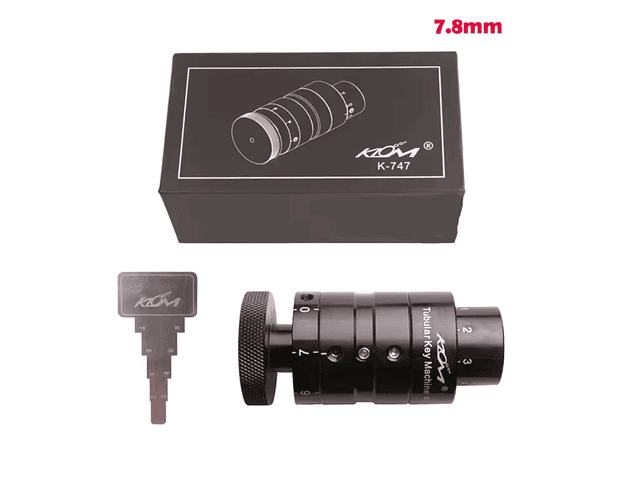 Maquina Duplicadora De Llaves Tubulares Manual Klom 7.8mm