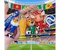 Llavero Copa Mundial FIFA World Cup 2026 Con Mascota Y Trofeo Silicona