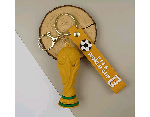 Llavero Copa Mundial FIFA World Cup 2026 Con Mascota Y Trofeo Silicona