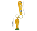 Llavero Copa Mundial FIFA World Cup 2026 Con Mascota Y Trofeo Silicona